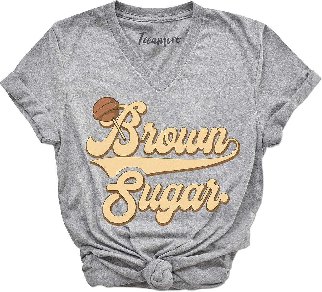 Brown Sugar Shirt Black Pride Tees Women Empowerment Gifts Melanin Queen Outfits
