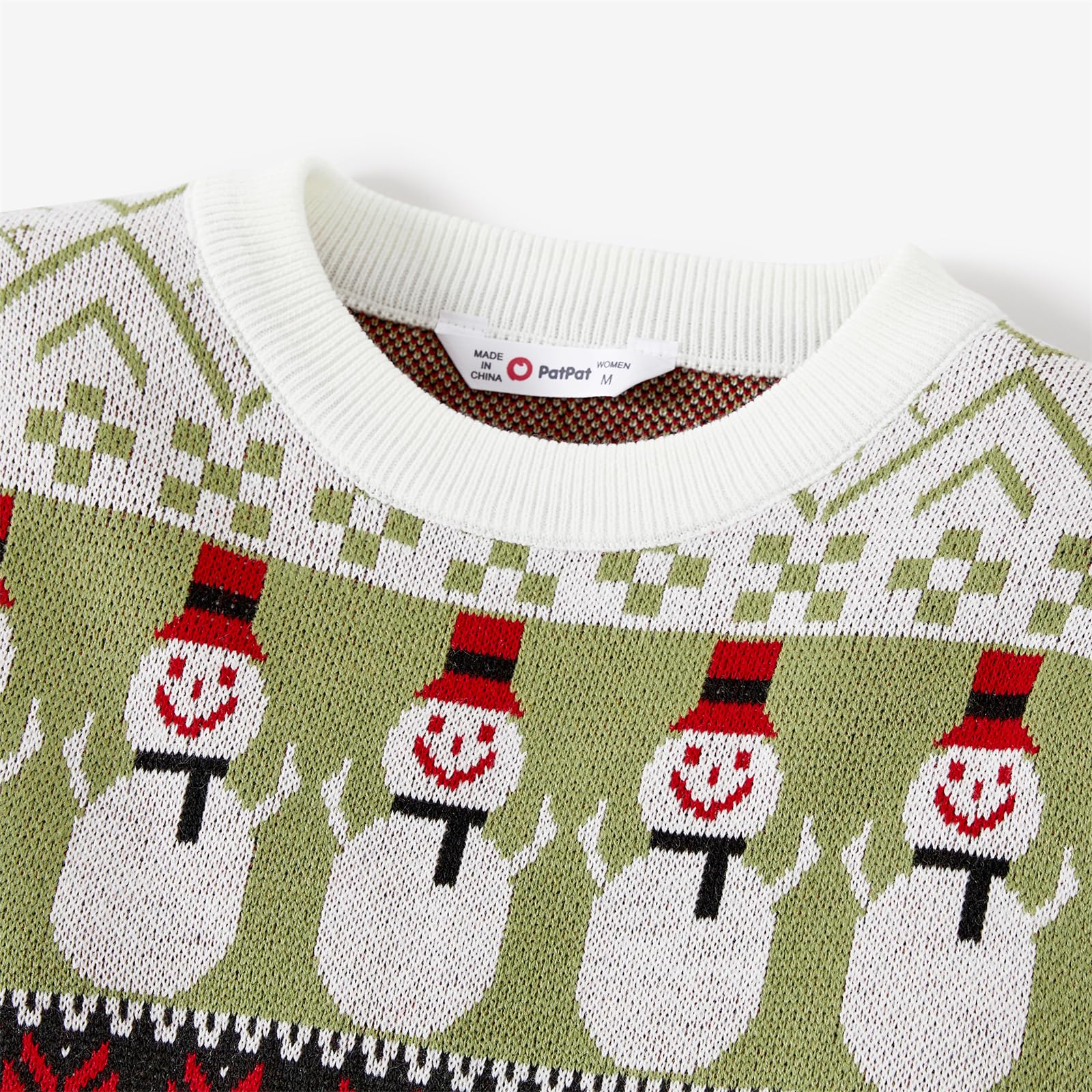 PATPAT Christmas Sweater Family Set Long Sleeve Knit Sweater Holiday Xmas Knitted Pullover