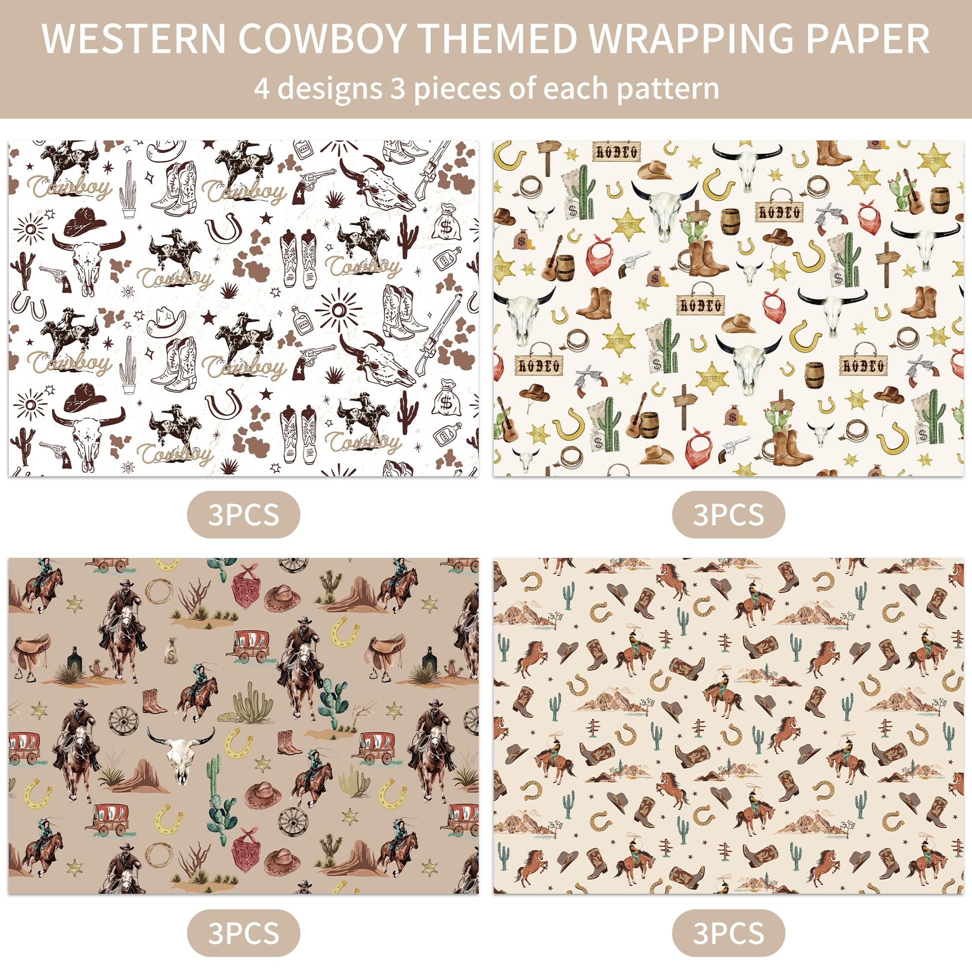 CRASHOT Christmas Wrapping Paper - 12 Sheet Black Girl Gift Wrapping Paper, Xmas Tree Santa Design for Party Birthday Holiday (Not Roll, 19.7 x 27.6 Inch)