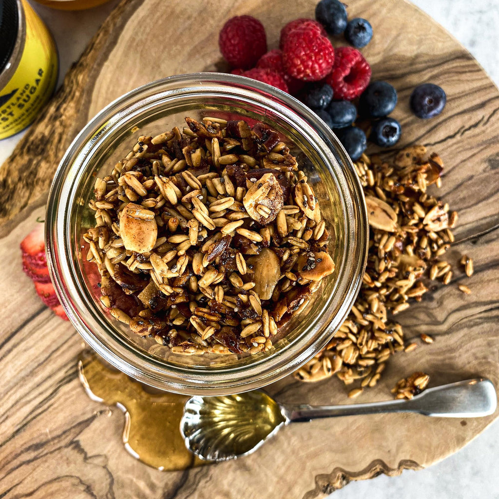 Portland Salt Co. Toast Sugar Spice Blend w/Vanilla Sugar, Cinnamon & Sea Salt – Signature All-Purpose Seasoning, Breakfast or Dessert Rub - Non-GMO, 4 Oz (Pack of 1)