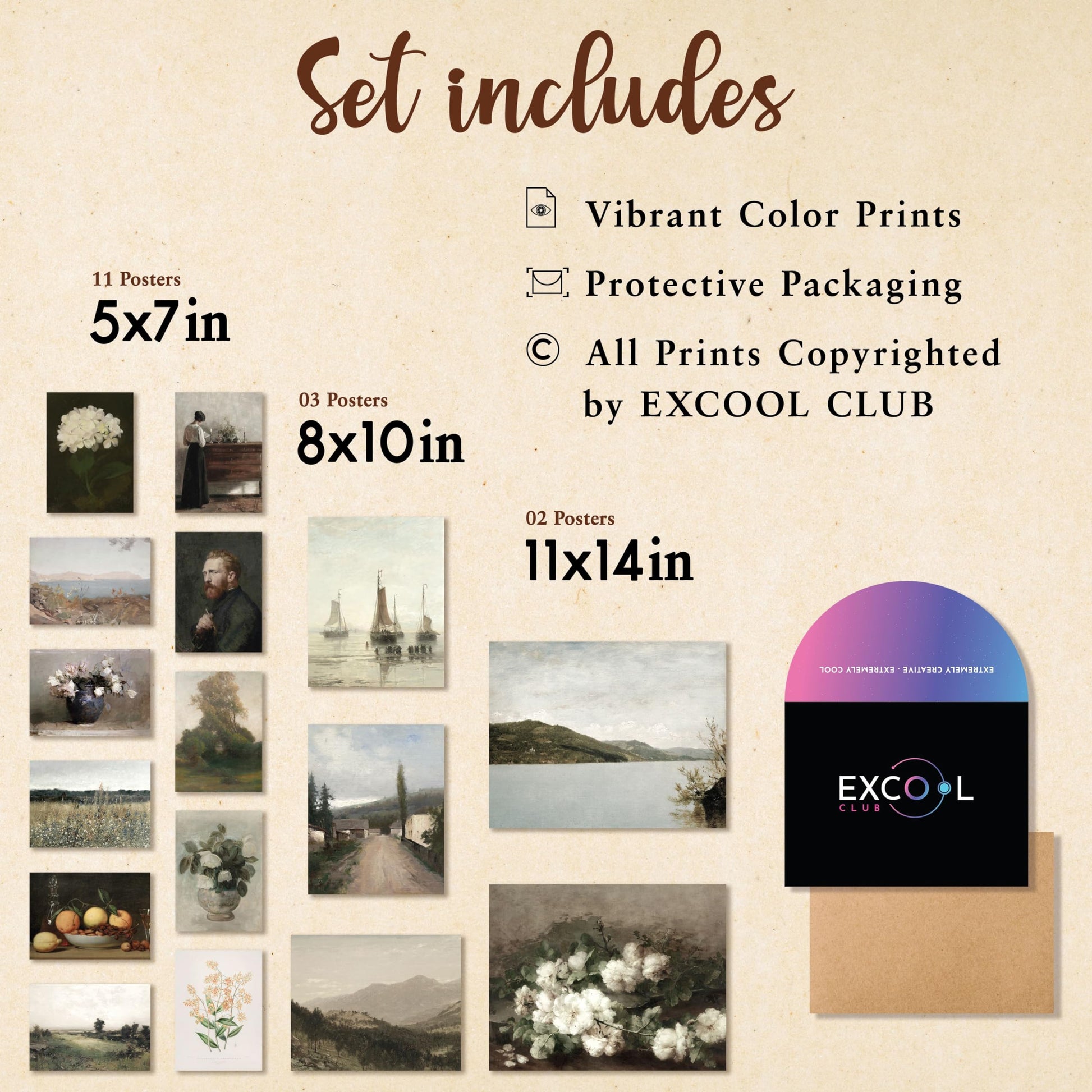 EXCOOL CLUB Black Girl Wall Art - 12x16 Boho Black Women Wall Art Decor, Black Woman Art Prints, Black Girls Paintings Posters, African American Pictures for Home Bedroom Decorations (UNFRAMED)