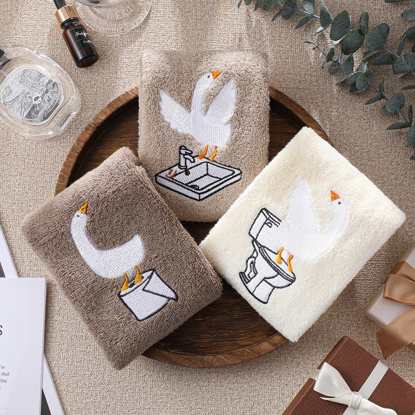 3 Pcs African Woman Hand Towels Black Girl African American Bathroom Home Decor Boho Decorative Farmhouse 100% Cotton Embroidered Towels for Bathroom Kitchen 13. 3 x 29. 5''