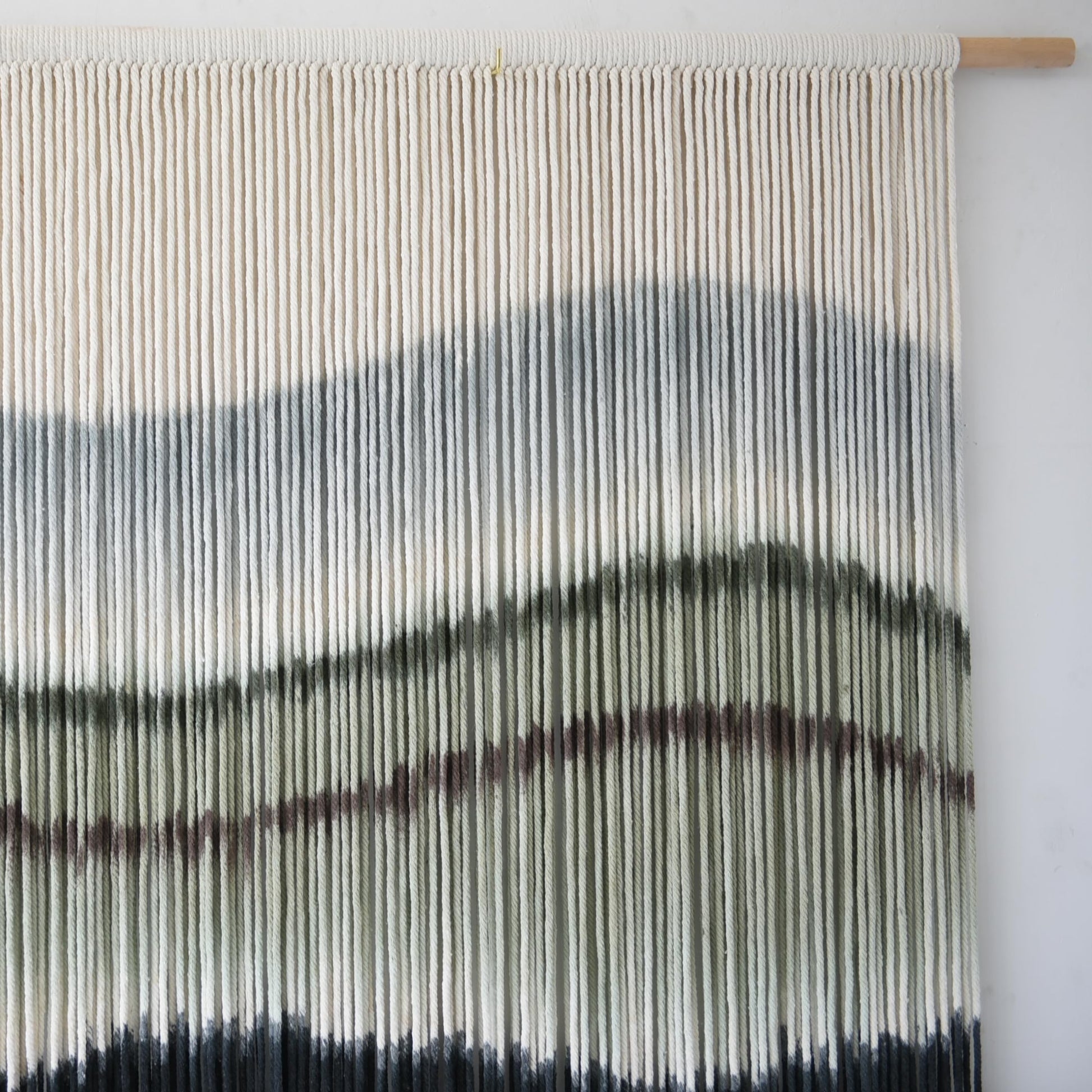 Flber Macrame Wall Hanging Tie-Dye Geometric Decor Large Scale Wall Art Statement Bohemian Yarn Tapestry Home Wall Decor 59''W*35''L