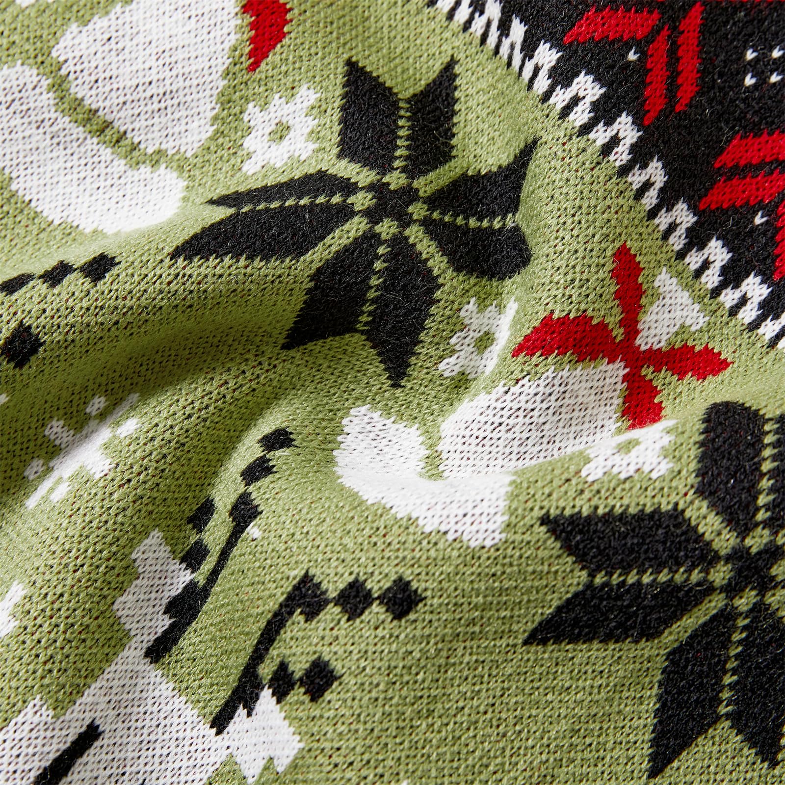 PATPAT Christmas Sweater Family Set Long Sleeve Knit Sweater Holiday Xmas Knitted Pullover