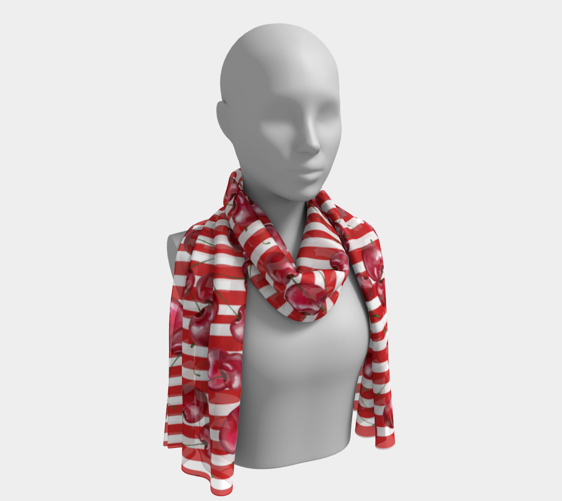 Cherry Peppermint Scarf