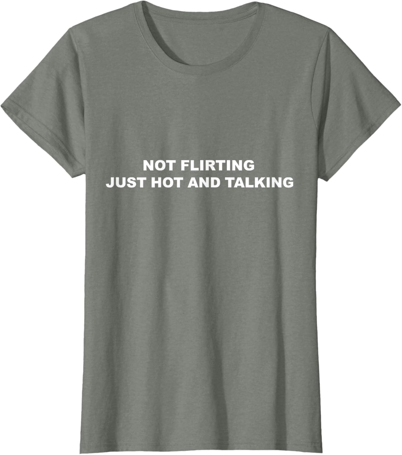 I'm Not Flirting Just Hot and Talking Funny Saying Women Men T-Shirt