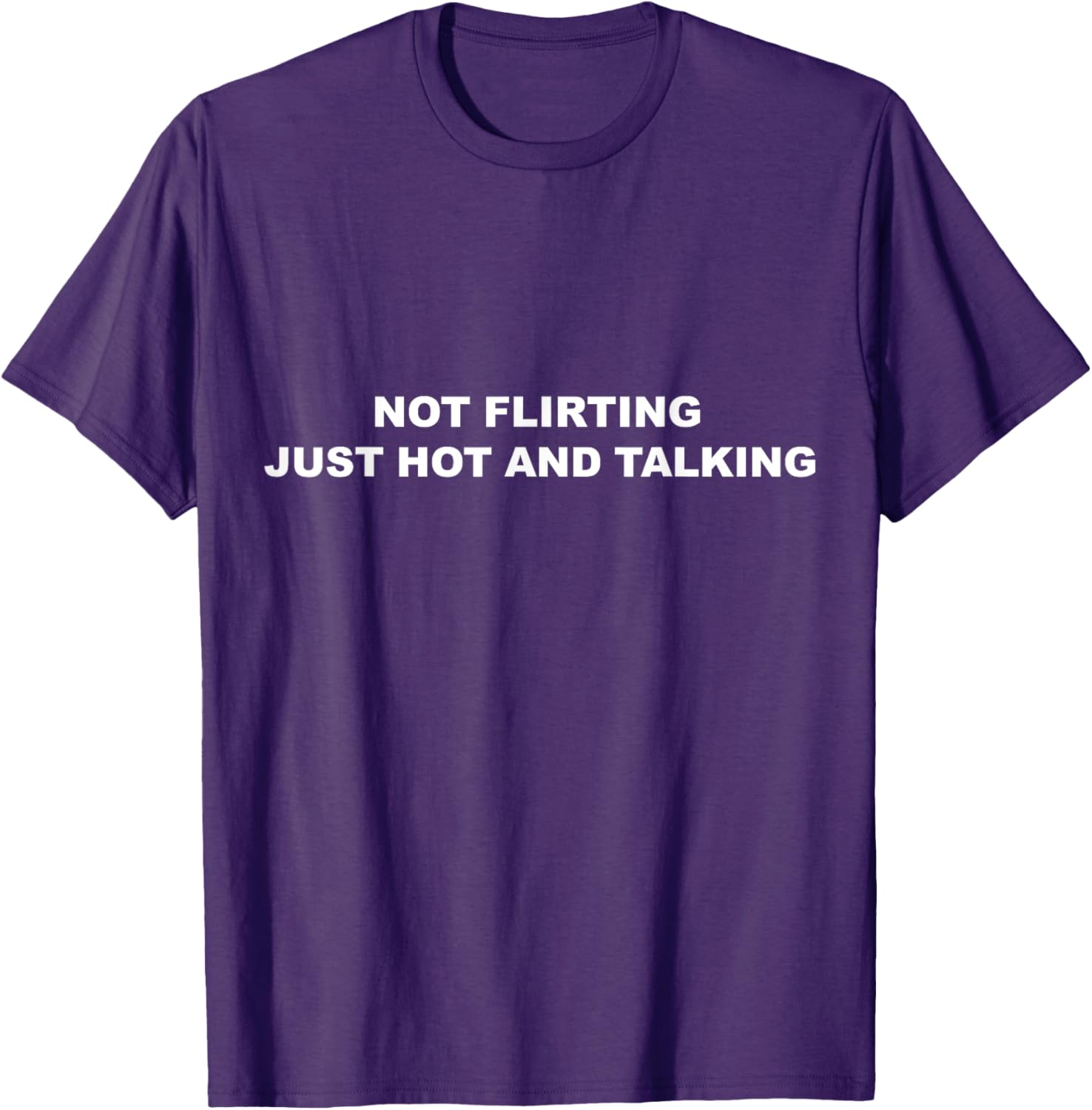 I'm Not Flirting Just Hot and Talking Funny Saying Women Men T-Shirt