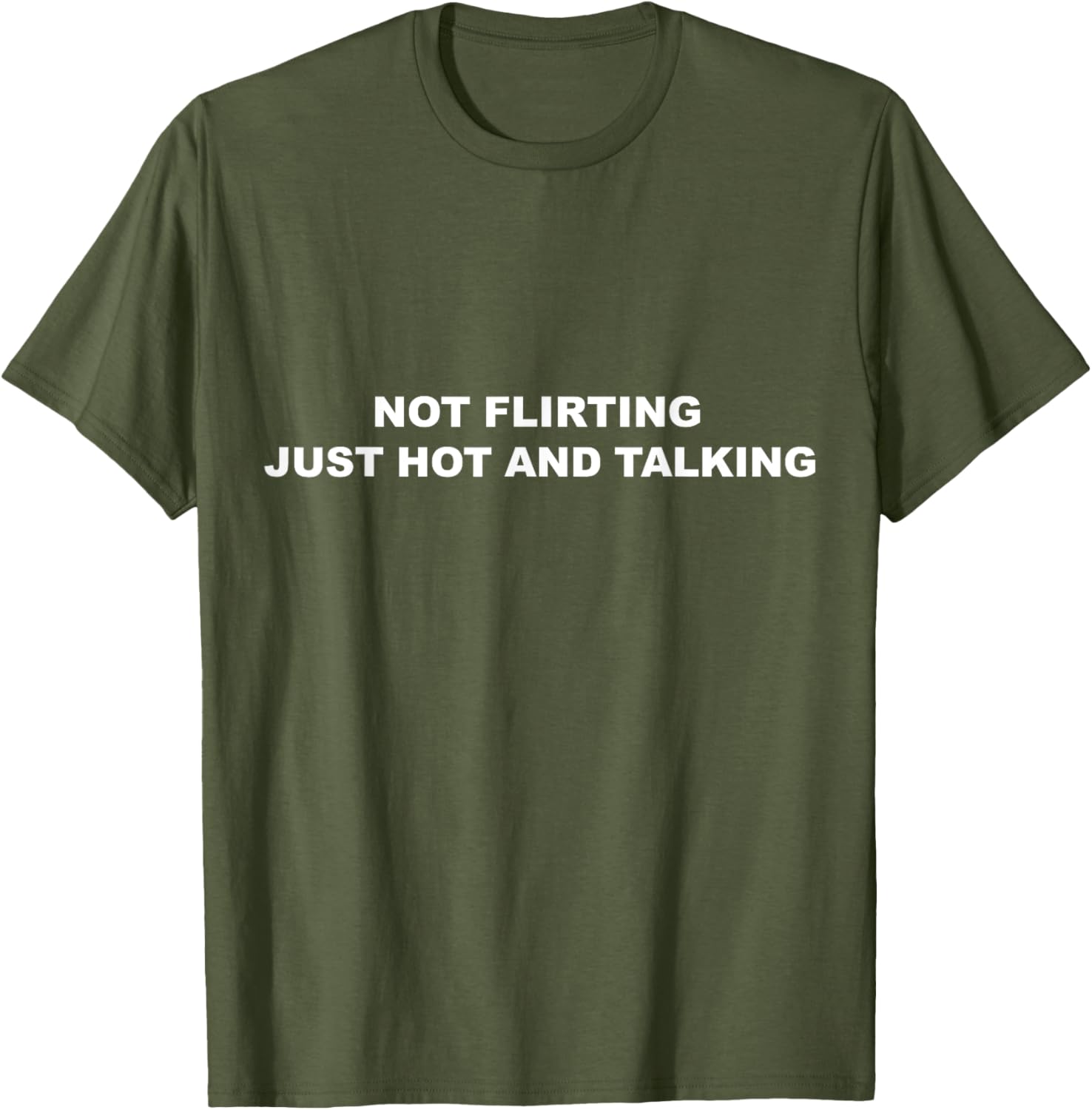 I'm Not Flirting Just Hot and Talking Funny Saying Women Men T-Shirt
